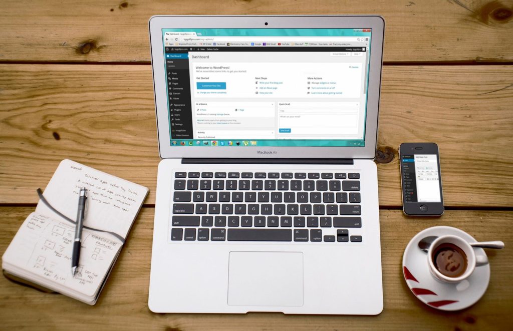 simple WordPress template website for small business